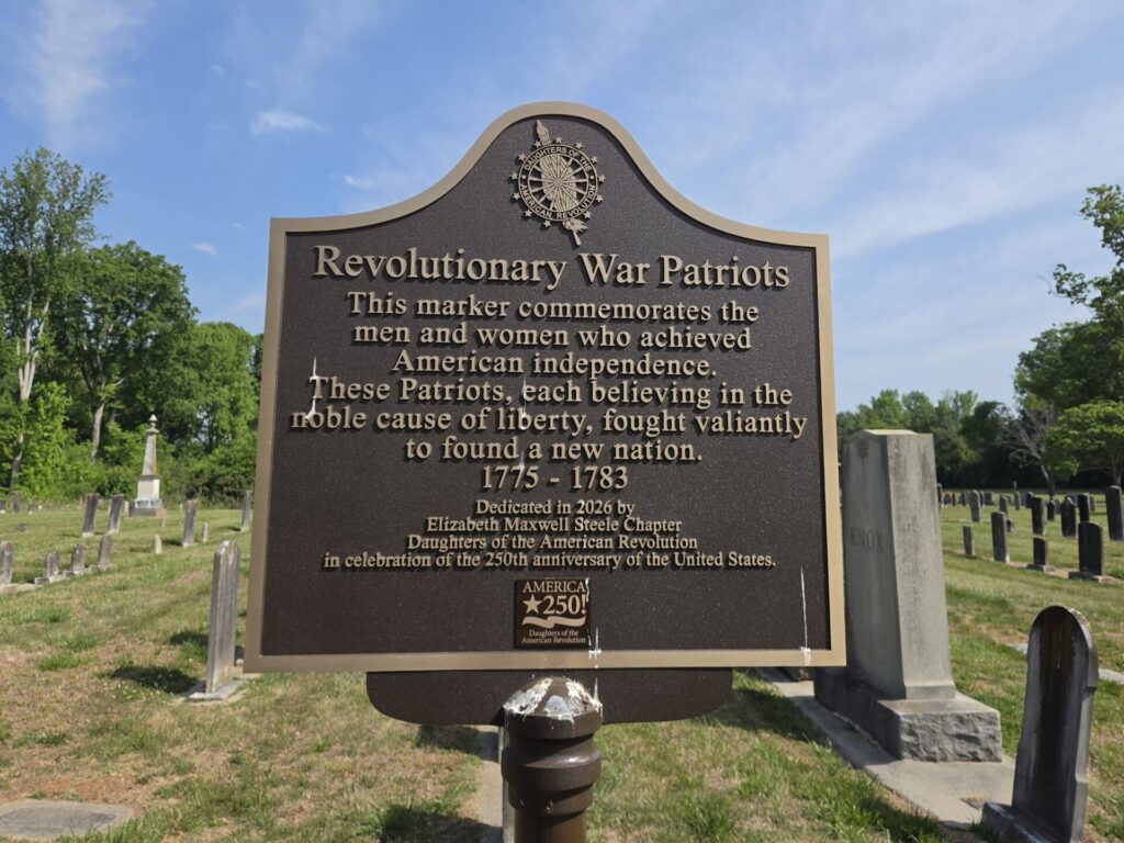 REVOLUTIONARY WAR PATRIOTS MEMORIAL MARKER CLEVELAND NC