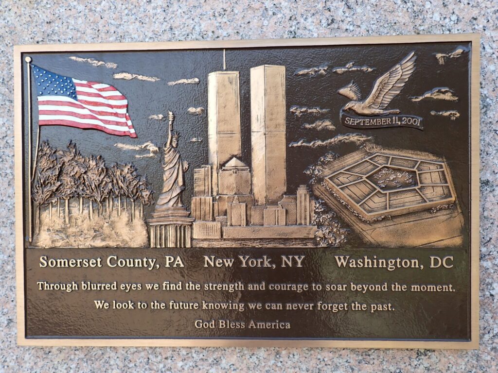 NORTH BRADFORD FIRE DEPARTMENT SEPT. 11, 2001 MEMORIAL PLAQUE B