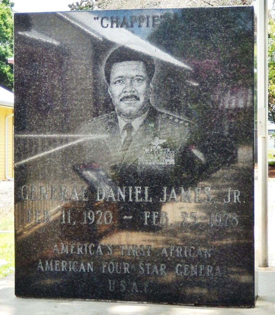 GENERAL DANIEL JAMES, JR. WAR MEMORIAL FRONT