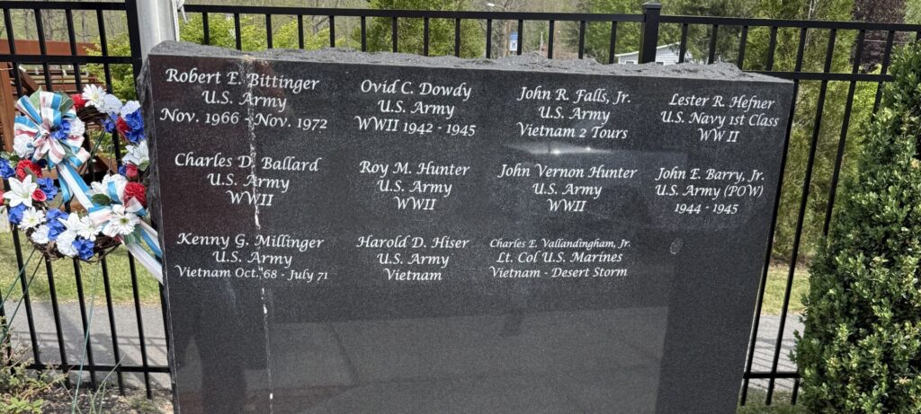 “THANK YOU FOR YOUR SERVICE” VETERANS MEMORIAL STONE D