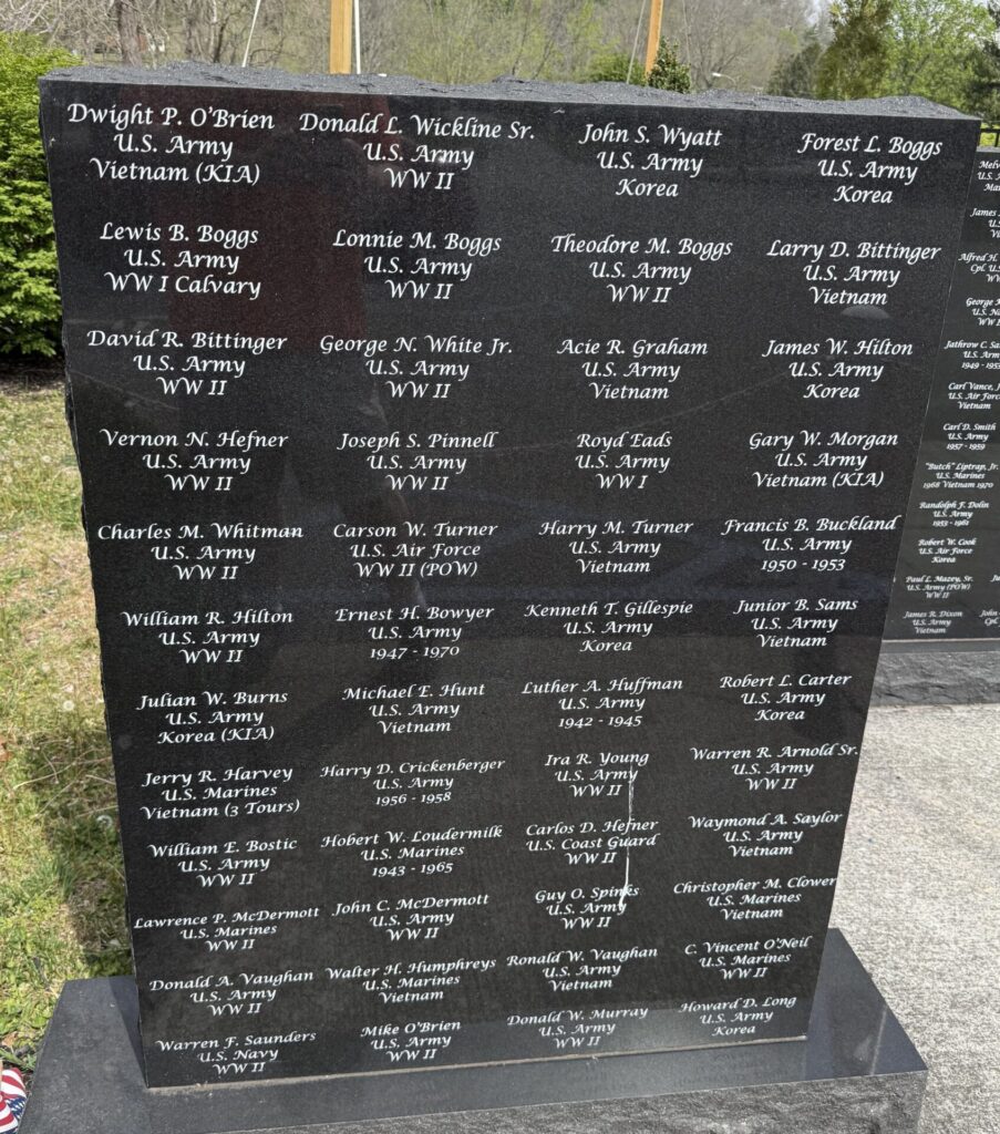 “THANK YOU FOR YOUR SERVICE” VETERANS MEMORIAL STONE A