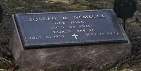 JOSEPH M NEMECEK WAR MEMORIAL CEMETERY STONE
