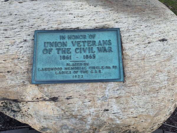 LADIES OF THE G.A.R. CIVIL WAR MEMORIAL PLAQUE