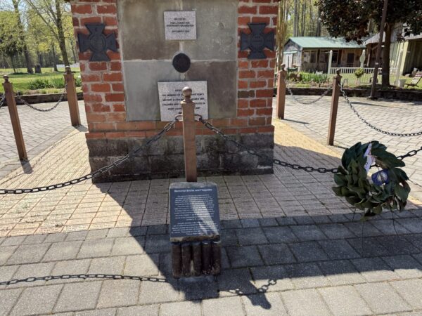 MEMORIAL BRICKS AND FLAGPOLE