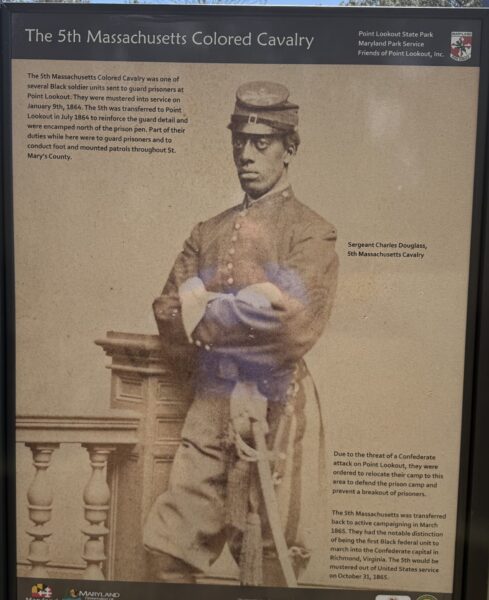THE 5TH MASSACHUSETTS COLORED CAVALRY WAR MEMORIAL MARKER