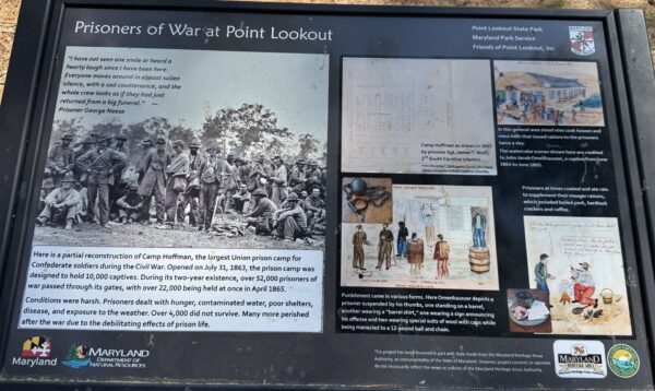 PRISONERS OF WAR AT POINT LOOKOUT MEMORIAL PANEL