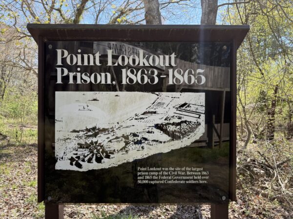 POINT LOOKOUT PRISON, 1863-1865 MEMORIAL MARKER
