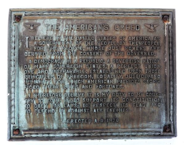 UNION SOLDIERS MONUMENT PLAQUE C LYNN HAVEN