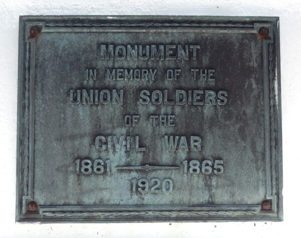 UNION SOLDIERS MONUMENT PLAQUE A LYNN HAVEN